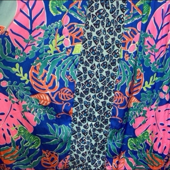 Lilly Pulitzer Meg Dress Islamorada Shorely Blue Xs - Picture 3 of 6